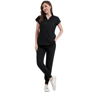 Conjunto de Uniforme Médico de Punto para Enfermera, Diseño Moderno, Otoño-Invierno, Personalizable, Unisex, con Detección de Agujas - Product Image 4