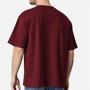 T-shirts personnalisés avec logo, coupe ample pour homme, coton biologique pour femme, coton uni, manches courtes, mode vintage, luxe, haute qualité - Product Image 6