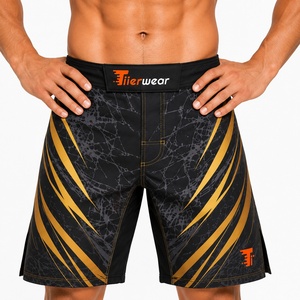 กางเกงชกมวย MMA ระดับมืออาชีพ 180 GSM โพลีเอสเตอร์ผสมสแปนเด็กซ์ น้ำหนักเบา ระบายอากาศได้ดี เหมาะสำหรับฝึกซ้อมมวยไทยและมวยสากล แบบซับลิเมชั่น - Product Image 6