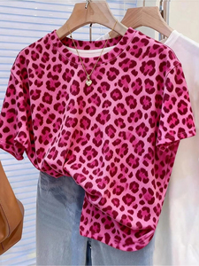 <b>Tiger</b> <b>Print</b> Women T Shirt Casual Short Sleeve O neck Animal <b>Print</b> Summer Oversized Streetwear <b>Tops</b> Relaxed Fit Summer T Shirt - Product Image 5