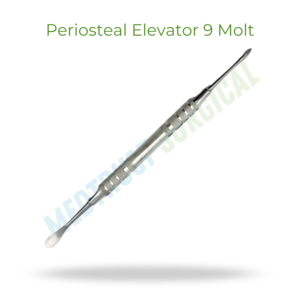 Elevador periostal 9 Molt, instrumento quirúrgico dental para elevación de tejidos - Product Image 2