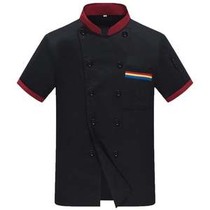 Chaqueta de Chef Unisex de Manga Corta, Doble Botonadura, Uniforme para Restaurante, Cocina y Servicio de Alimentos, Ligera, Opciones Multicolor - Product Image 4