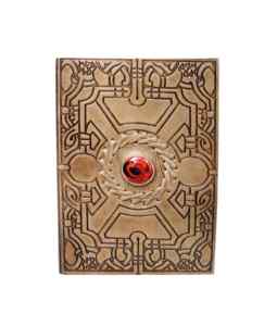 Diario de cuero de fantasía |   Cuaderno Ojo de Dragón Rojo |   Diario de Escritura Estilo Vintage |   Diario inspirado en un libro de hechizos | - Product Image 4