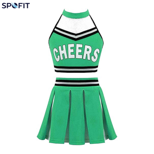 Uniforme de cheerleading pour adultes OEM, anti-transpiration, respirant, 100% polyester, imprimé par transfert thermique, costume personnalisé - Product Image 1