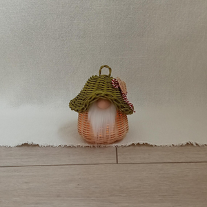 Handwoven <b>Rattan</b> Holiday Figurine / Decorative <b>Lantern</b> for Indoor & Outdoor Use - Product Image 5