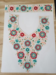 Fournisseur de patchs brodés en gros pour col de vêtement |   Applique de col ethnique pour Kurtis et Sarees - Product Image 4