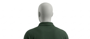 Polo homme vert foncé à manches courtes, col rabattu, coupe classique, 100% coton, couleur unie, toutes saisons - Product Image 6
