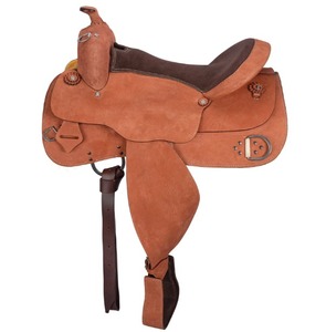 SILLÍN DE CUERO INDIO DE LA MEJOR CALIDAD PARA MONTAÑA WESTERN, JUEGO COMPLETO, ASIENTO DE CUERO SUAVE Y DURADERO, ESTRUCURA DE PLÁSTICO, PERSONALIZABLE PARA CABALLO - Product Image 2