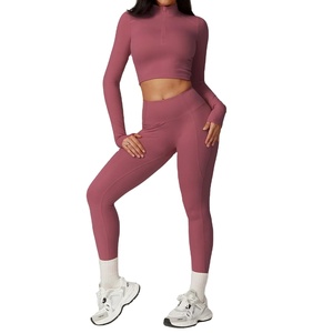 Women's Yoga Bra Gym Set Breathable and Comfortable Sports Bra with Tight Fitting Workout Clothes Solid Pattern - Product Image 3