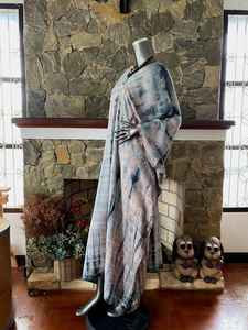 ชุดเดรสคาฟทันผ้าเรยอนลายมัดย้อมสไตล์โบโฮ ทรงหลวมใส่สบาย เหมาะสำหรับใส่คลุมชุดว่ายน้ำสำหรับผู้หญิง - Product Image 2