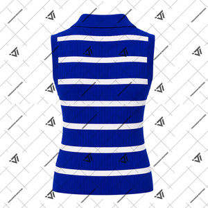 Chaleco de suéter sin mangas con cuello en V profundo y rayas, bordado, de la hermandad griega Zeta Phi Beta, al por mayor - Product Image 2