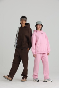 350gsm Men's Hoodies <b>Joggers</b> Pants <b>Set</b> Custom Winter Sweatsuit Tracksuit Comfortable Sweatpants Hoodie Trousers for Men - Product Image 4