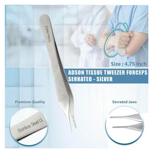 Ensemble d'instruments chirurgicaux manuels de 7 pièces : Ciseaux, Pinces, Hémostases, Porte-aiguilles, Tournevis, en acier inoxydable, kit de formation médicale - Product Image 4
