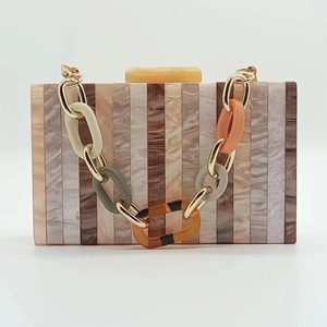 Bolso de Mano de Resina Acrílica de Diseño para Mujer, Bolso de Fiesta Transparente de Lujo para Boda - Product Image 6
