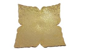 Tazón de Metal Pulido Minimalista Ecológico Chapado en Oro de 24 Quilates para Servir Frutos Secos o para Regalar - Product Image 2