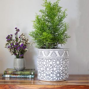 Cesta de Almacenamiento Tejida a Mano de Algodón, Cesta Decorativa Tejida para Plantas de Interior, Organización del Hogar, Decoración de Guardería - Product Image 6