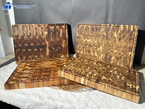 Planche à découper en bois Thanh Tung Thinh, rectangulaire, épaisseur 2,0 cm, antidérapante, passe au lave-vaisselle, écologique, durable, Binh Thuan Vietnam - Product Image 6