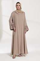 Abaya de style modeste bien conçue, fournie directement par l'usine, avec perles, ensemble Abaya pour femmes musulmanes, Dubaï