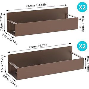 Set di 4 Organizzatori Magnetici in Bronzo per Spezie, per Frigorifero e Forno - Product Image 2