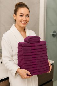 Toalla de Baño de Algodón de Alta Calidad, Grande, Gruesa, de Nuevo Diseño, Corta, Personalizada, de Lujo, Tejida, de Secado Rápido, Comprimida, Suave y Absorbente - Product Image 4