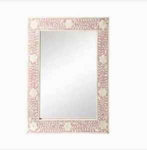 Cadre de miroir en os incrusté, élégant et artisanal, avec incrustations d'os et de nacre, pour la décoration de la maison, des hôtels et des restaurants - Product Image 6