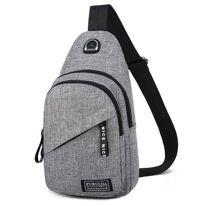 Men's and Women's Cross Body Shoulder Backpack Chest Fanny Pack for Travel and Sports Durable Equipment Bag