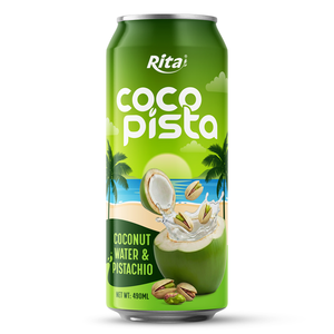 Nuevo Diseño, Agua de Coco Cocopista con Pistacho 250ml, OEM ODM Rita Beverage, Alta Calidad, Muestra Gratis - Product Image 2