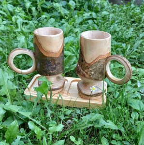 Handmade Wooden Mug: Rustic Nordic Style <b>Camp</b> <b>Cup</b> - Product Image 5