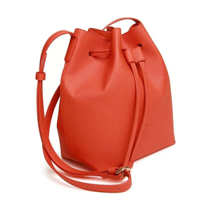 Elegant <b>Women's</b> Leather <b>Bucket</b> <b>Bag</b> Printed Fashion Crossbody Shoulder Handbag With Drawstring <b>For</b> Daily Use & Travel Shopping - Product Image 1