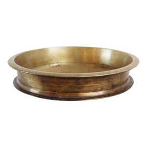 Urli de metal hecho a mano con soporte para múltiples diyas, decoración tradicional para pooja, cuenco decorativo para Deepam, templo indio, Diwali, boda - Product Image 2