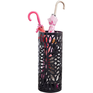 Porte-parapluies moderne en métal doré antique, robuste, artisanal, avec découpes, pour hall d'hôtel, vente en gros - Product Image 3