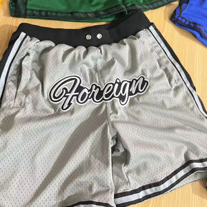 Fully Custom Double <b>Layer</b> Sublimation Stitched Custom Logo Solid Basketball Mesh Shorts Eco-Friendly Quick Dry High Street Style - Product Image 1