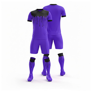 Tenue de football complète pour l'entraînement et la compétition, sublimée |   Tailles pour hommes, femmes et jeunes |   Vêtements de sport légers et à séchage rapide - Product Image 4