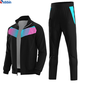 Chaqueta de Fútbol de Poliéster con Logotipo Impreso de Diseño Personalizado de Alta Calidad, Chaqueta de Entrenamiento Cómoda con Cremallera Completa, Chándal de Fútbol - Product Image 2