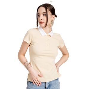 T-shirt décontracté à manches courtes pour femmes, style tendance personnalisé, qualité supérieure, tissu en coton premium, polo pour un confort quotidien - Product Image 1
