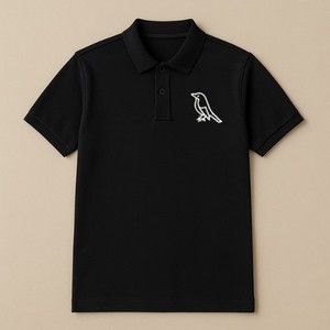 Camiseta Polo de Estilo Urbano para Mujer, Holgada, con Hombros Caídos, Bordado Personalizado, Suave y Transpirable, para Uso Diario - Product Image 1