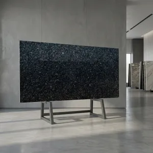 Majestic Black Leather Granite Natural Leather Finish <b>Stone</b> Slabs for Kitchen Countertops Flooring Wall Cladding - Product Image 1