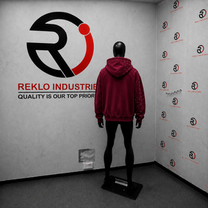 MAROON OVERSIZED ZIP HOODIE Winter 100% Cotton Breathable Acid Washed Solid Casual Style - Product Image 4