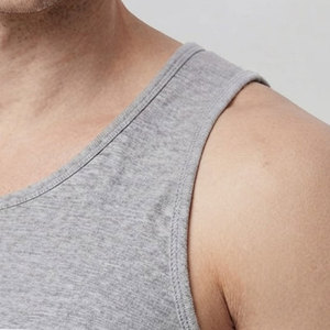 Camiseta sin Mangas para Hombre, Ajustada, Tejida, Transpirable, Elástica, para Fitness, Culturismo, Verano, Estilo Casual Urbano - Product Image 5