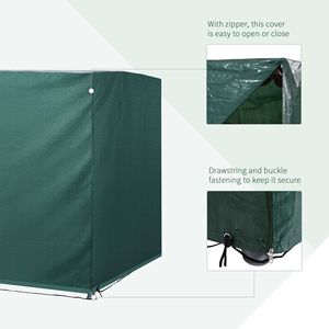 Funda Protectora Impermeable para Columpio de Patio y Muebles de Jardín de 3 Plazas, Color Verde Oscuro, 85 x 61 x 59 Pulgadas, para Uso en Exteriores - Product Image 1