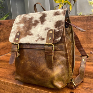 กระเป๋าเป้สะพายหลังหนังวัวแท้แบบใหม่ทันสมัยทันสมัยกระเป๋านักเรียนอเนกประสงค์ใช้ได้ทั้งชายและหญิง2-in-1ขายส่งจำนวนมากขายดี - Product Image 3