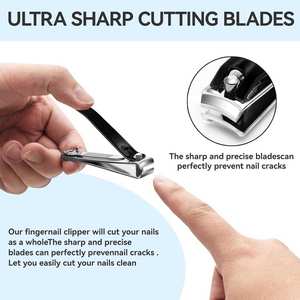 Outil professionnel de coupe d'ongles de style salon, coupe-ongles en métal robuste avec poignée confortable - Product Image 4