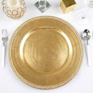 Assiette de présentation en acier inoxydable poli, finition cuivre écologique, pour la maison, l'hôtel, les fêtes et les événements - Product Image 6