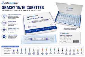 Cureta Periodontal Premium Gracey 15/16, Estándar Rígida y Extra Rígida, de Acero Inoxidable, Instrumento Dental para Detartraje y Planificación Radicular - Product Image 4
