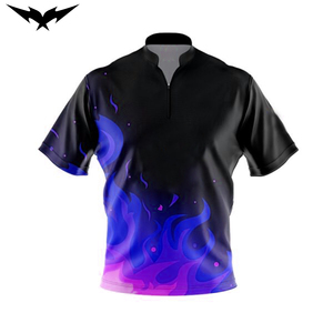 Sublimated <b>Bowling</b> Polo Jersey Quick Dry Breathable Team Sports Jersey for Men 100% Polyester for Unisex Short Sleeve - Product Image 3