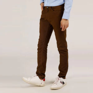 Pantalones Chinos Casuales Cómodos de Corduroy Lavado para Hombre, Estilo Urbano, con Frente Liso, para Niños, Venta al por Mayor Personalizada - Product Image 2