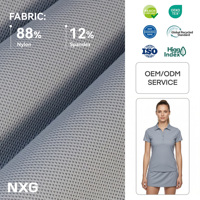 OEKO-TEX 100, 88% Nailon, 12% Elastano, Material para Polos de Tenis y Pádel, Color Duradero, Secado Rápido, 160GSM