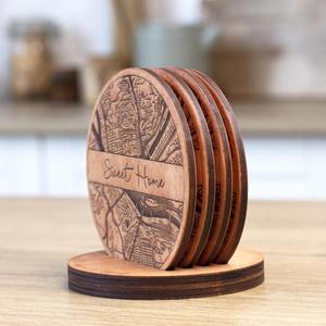 Hot Sale Wooden Coaster Reusable <b>Drink</b> Cup Mat Heat Resistant Table Protection for Home Kitchen Coffee <b>Shop</b> At Reasonable Price - Product Image 4