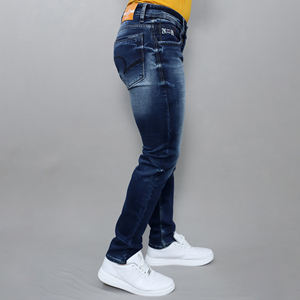 Jeans pour hommes Gex de qualité supérieure, best-seller, taille mi-haute, extensibles, bleu foncé - Product Image 2