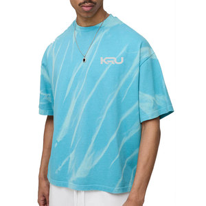 Soft Stretch Knitted Breathable Quick Dry Eco-Friendly Men Oversized Gym Tee for Workout Training and Sports - Product Image 1